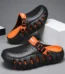 Heel Strap Mind-001 EVA Thick Sole Clogs Slippers for Men & women - Black Orange