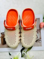 Heel Strap Mind-001 EVA Thick Sole Clogs Slippers for Men & women - Card Orange 4