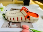 Heel Strap Mind-001 EVA Thick Sole Clogs Slippers for Men & women - Card Orange 5