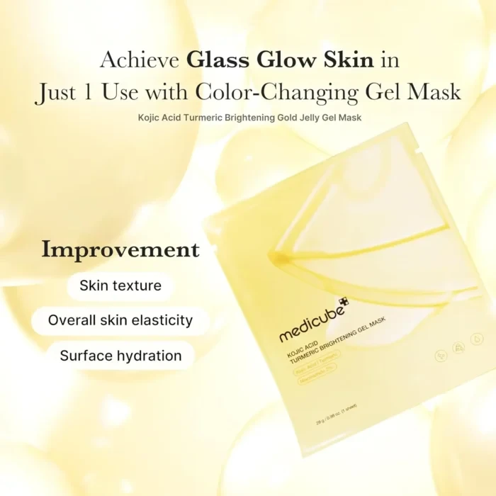 Medicube Kojic Acid Turmeric Brightening Gel Mask (Yellow)