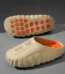 Two-Tone Acupressure EVA Clogs for Men & Women – Wave Thick Sole Non-Slip Breathable Slides and Slippers (White) 8