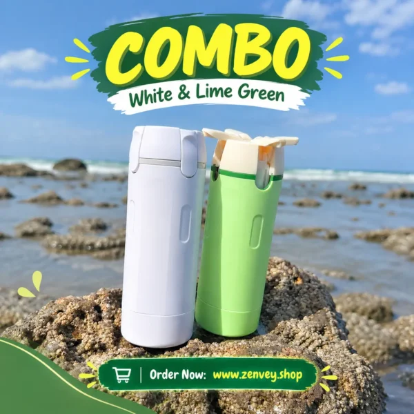 2pc Combo 4-in-1 Travel Pump Dispenser Bottle zenvey shop
